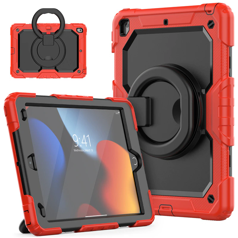 Étui robuste Defender Ring pour iPad 7/8/9 (7e/8e/9e génération) 10,2 Étui robuste Defender Ring pour iPad 7/8/9 (7e/8e/9e génération) 10,2